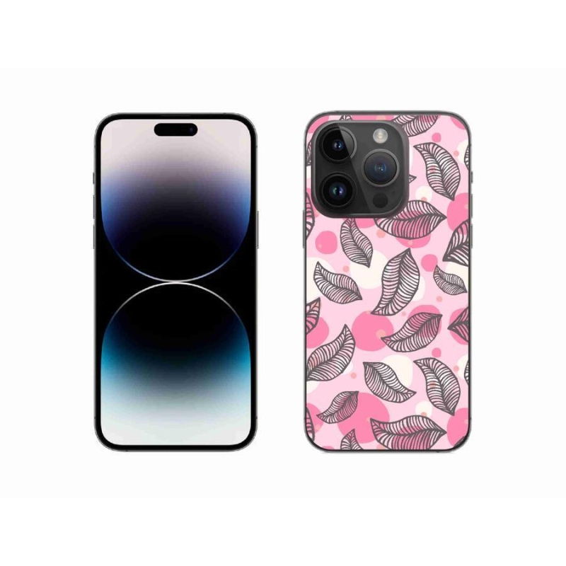 Gelový kryt mmCase na mobil iPhone 14 Pro 6.1 - kreslené padající listy