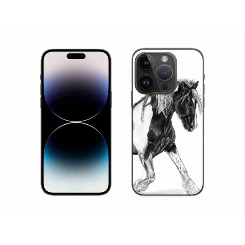 Gelový kryt mmCase na mobil iPhone 14 Pro 6.1 - kůň