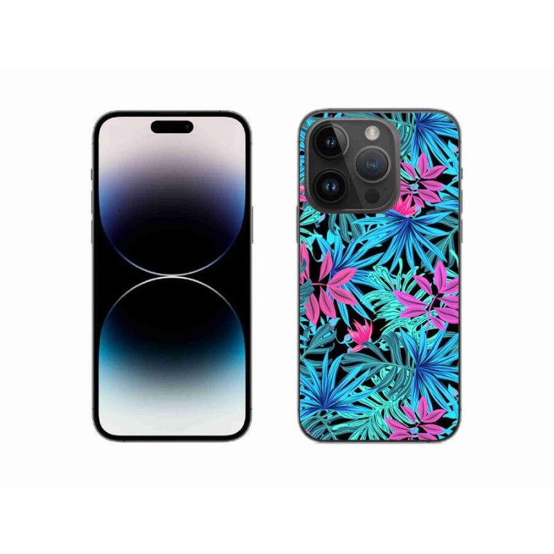 Gelový kryt mmCase na mobil iPhone 14 Pro 6.1 - květiny 3