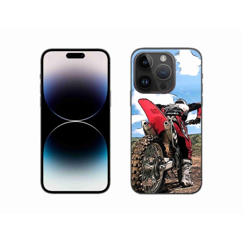 Gelový kryt mmCase na mobil iPhone 14 Pro 6.1 - moto