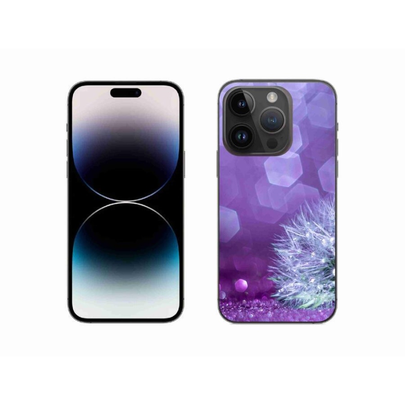 Gelový kryt mmCase na mobil iPhone 14 Pro 6.1 - odkvetlá pampeliška 2