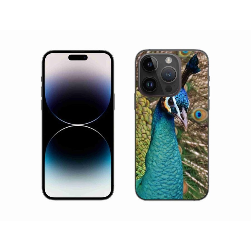 Gelový kryt mmCase na mobil iPhone 14 Pro 6.1 - páv