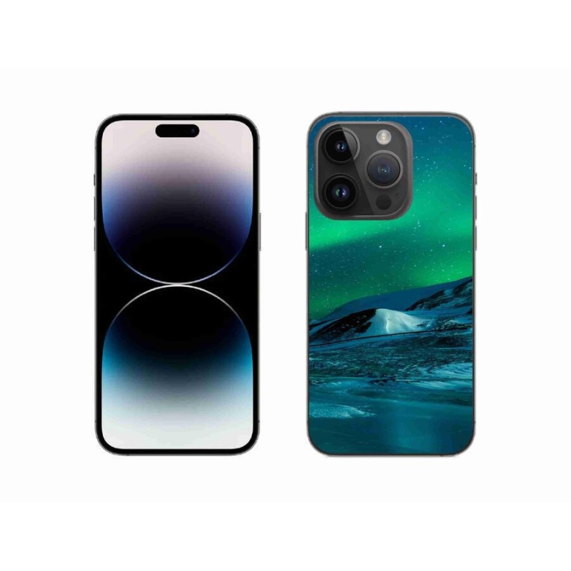 Gelový kryt mmCase na mobil iPhone 14 Pro 6.1 - polární záře