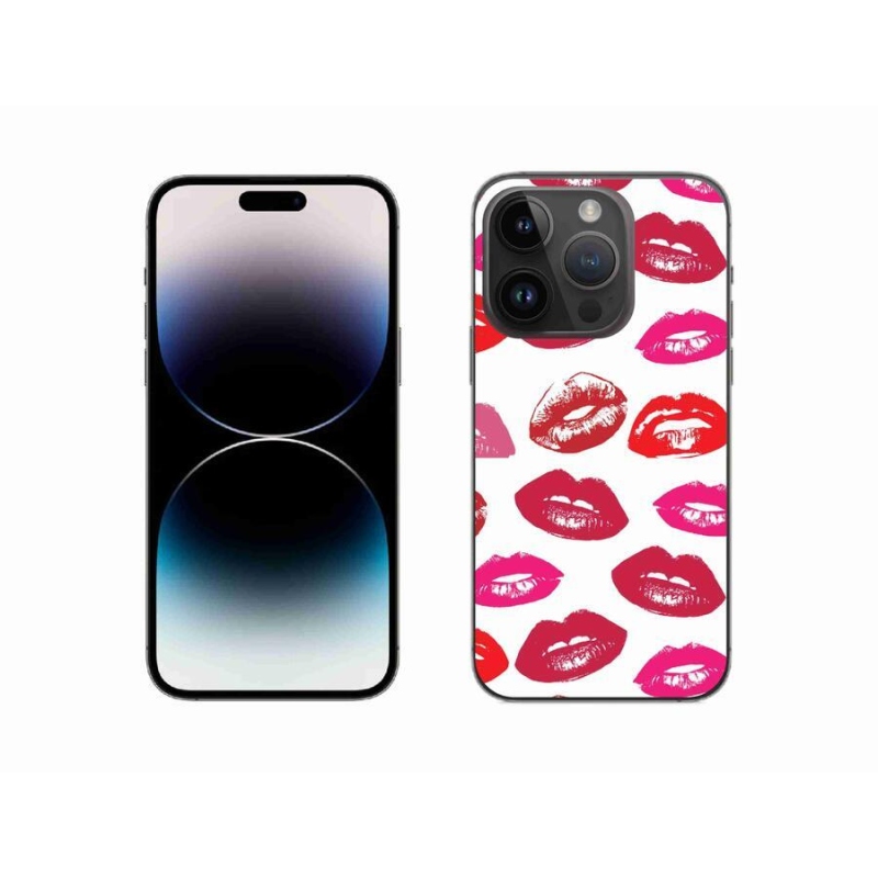 Gelový kryt mmCase na mobil iPhone 14 Pro 6.1 - rty