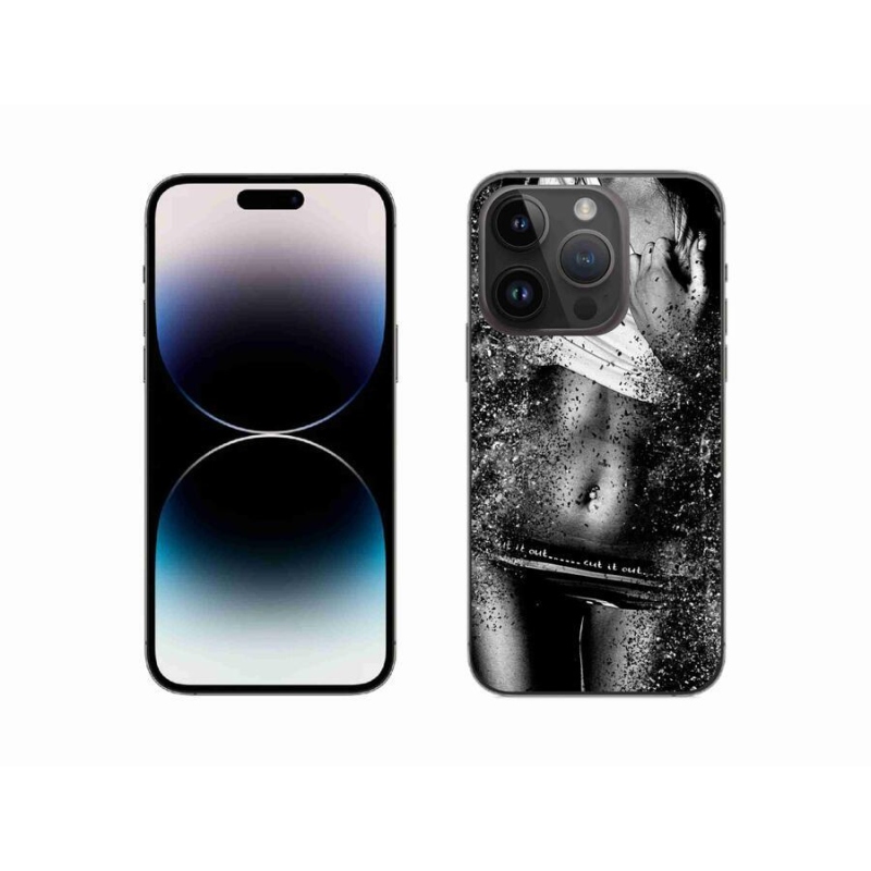 Gelový kryt mmCase na mobil iPhone 14 Pro 6.1 - sexy žena 1