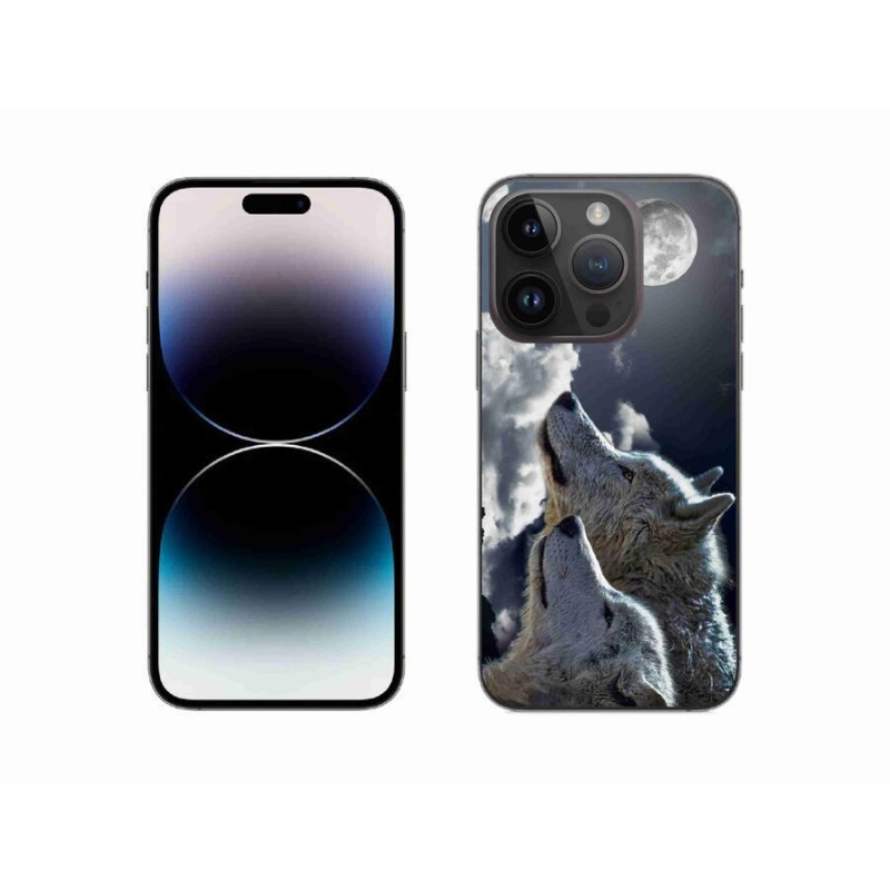 Gelový kryt mmCase na mobil iPhone 14 Pro 6.1 - vlci