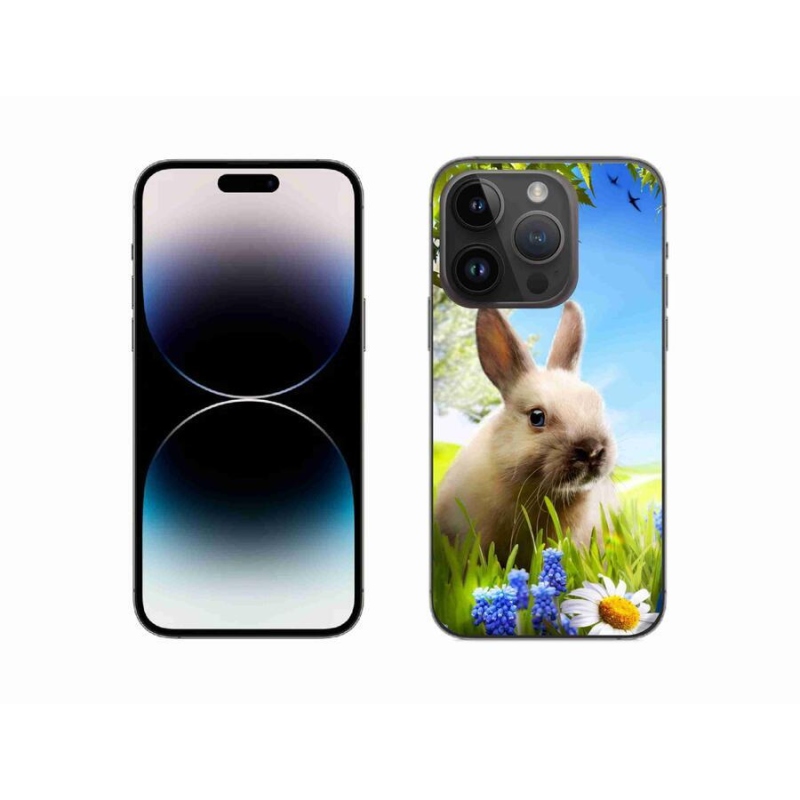 Gelový kryt mmCase na mobil iPhone 14 Pro 6.1 - zajíček