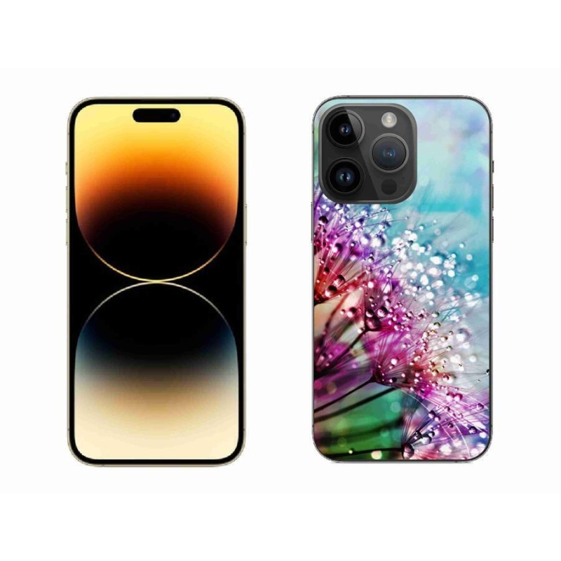 Gelový kryt mmCase na mobil iPhone 14 Pro Max 6.7 - barevné květy