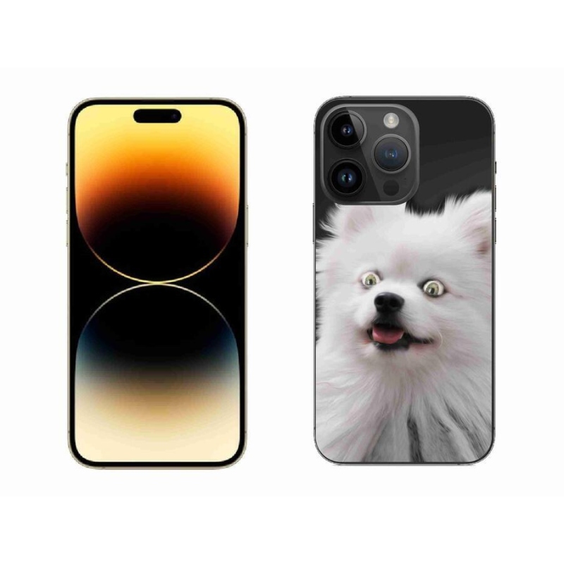 Gelový kryt mmCase na mobil iPhone 14 Pro Max 6.7 - bílý špic