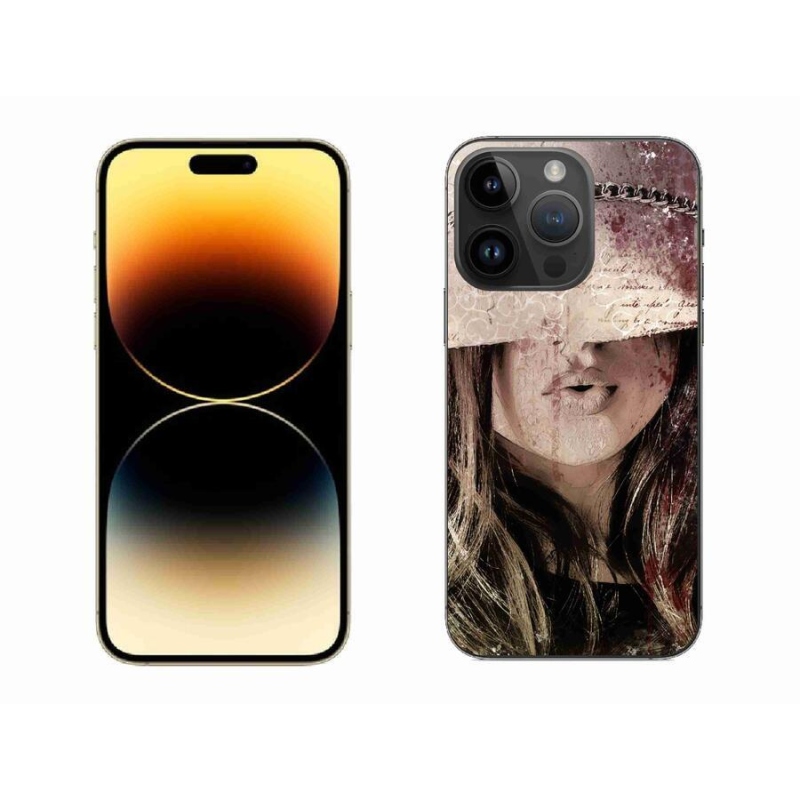Gelový kryt mmCase na mobil iPhone 14 Pro Max 6.7 - dívka