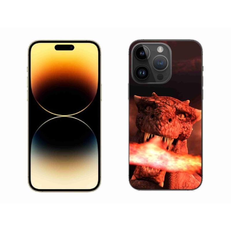 Gelový kryt mmCase na mobil iPhone 14 Pro Max 6.7 - drak