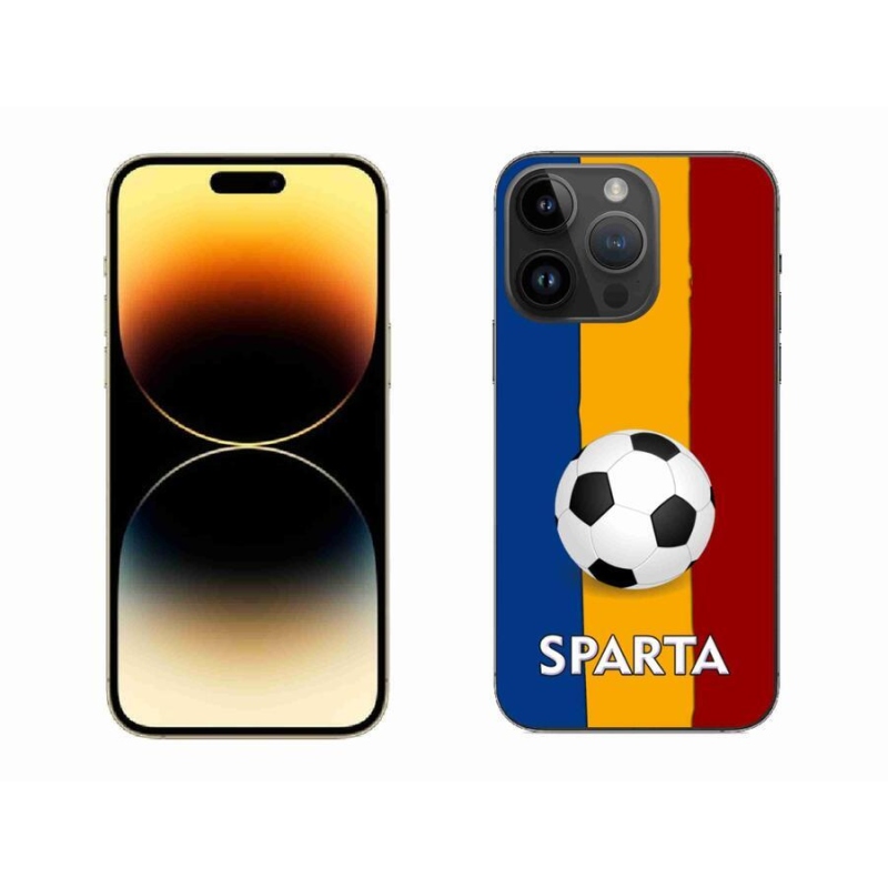 Gelový kryt mmCase na mobil iPhone 14 Pro Max 6.7 - fotbal 1