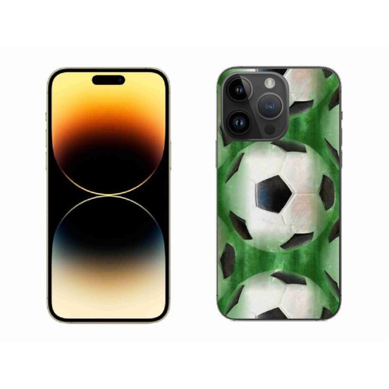 Gelový kryt mmCase na mobil iPhone 14 Pro Max 6.7 - fotbalový míč