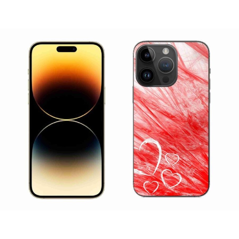 Gelový kryt mmCase na mobil iPhone 14 Pro Max 6.7 - heart