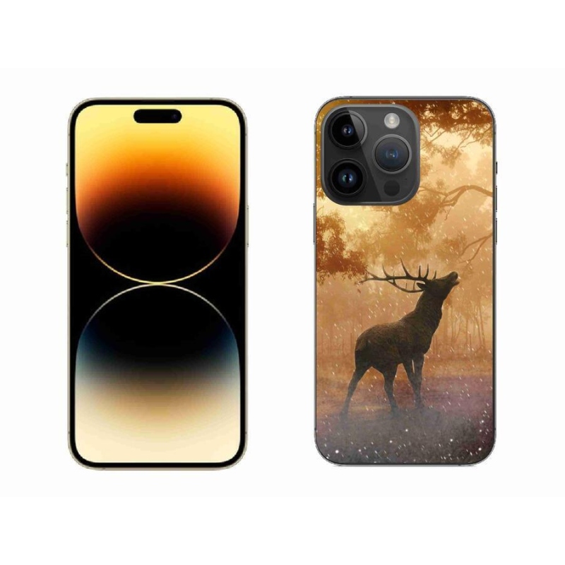 Gelový kryt mmCase na mobil iPhone 14 Pro Max 6.7 - jelen v říji