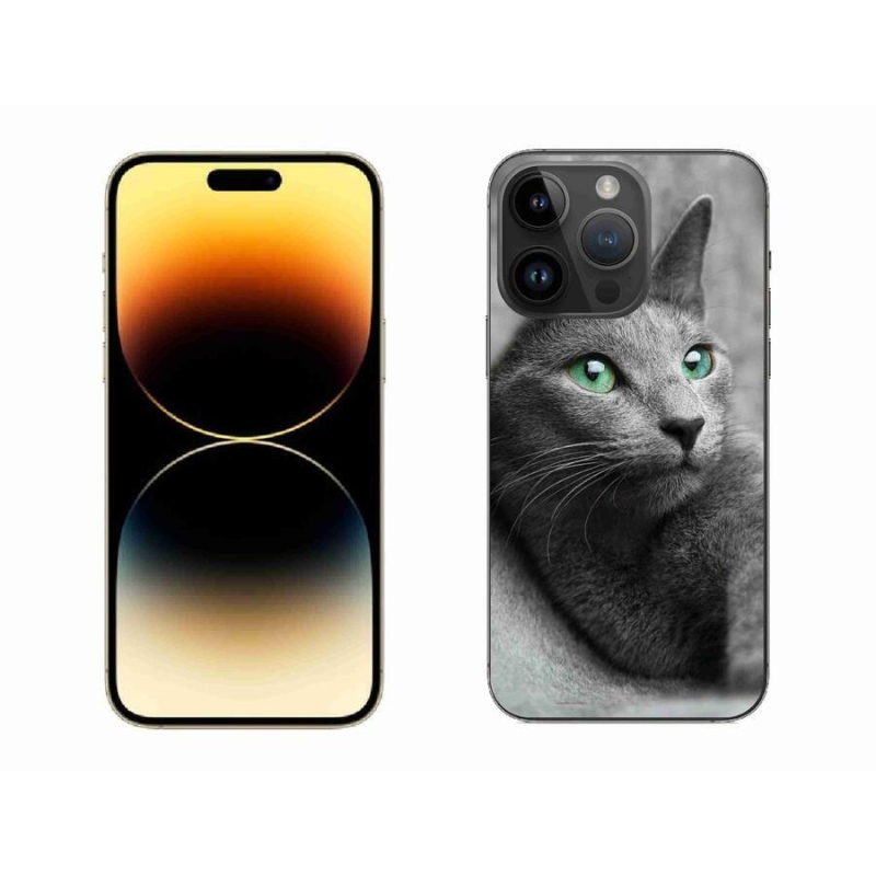 Gelový kryt mmCase na mobil iPhone 14 Pro Max 6.7 - kočka 2