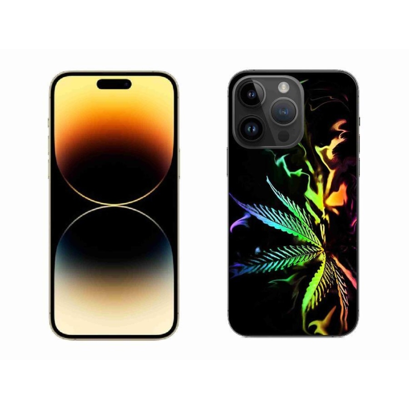 Gelový kryt mmCase na mobil iPhone 14 Pro Max 6.7 - konopí 2