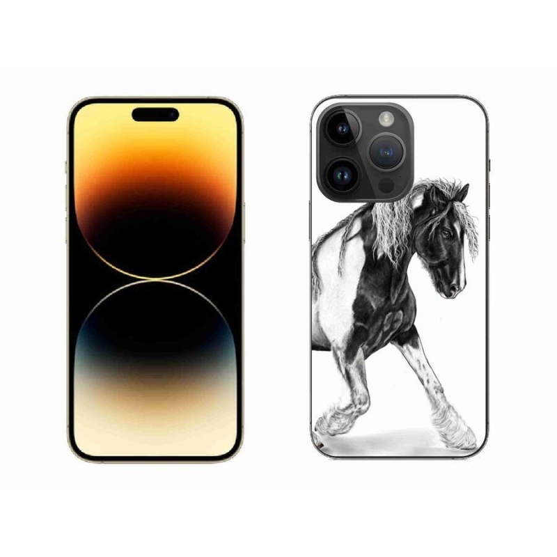 Gelový kryt mmCase na mobil iPhone 14 Pro Max 6.7 - kůň