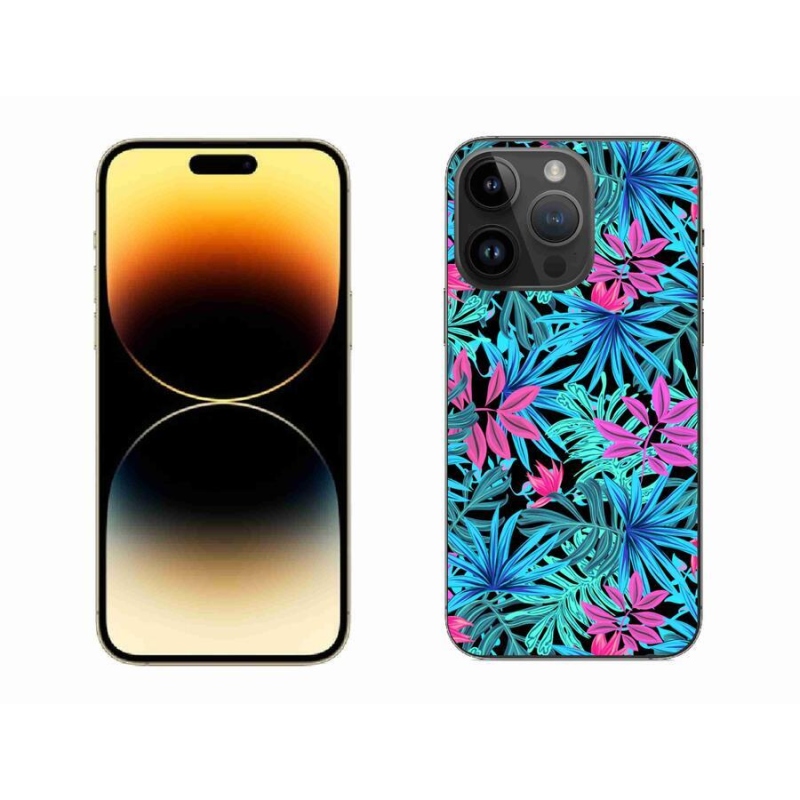 Gelový kryt mmCase na mobil iPhone 14 Pro Max 6.7 - květiny 3