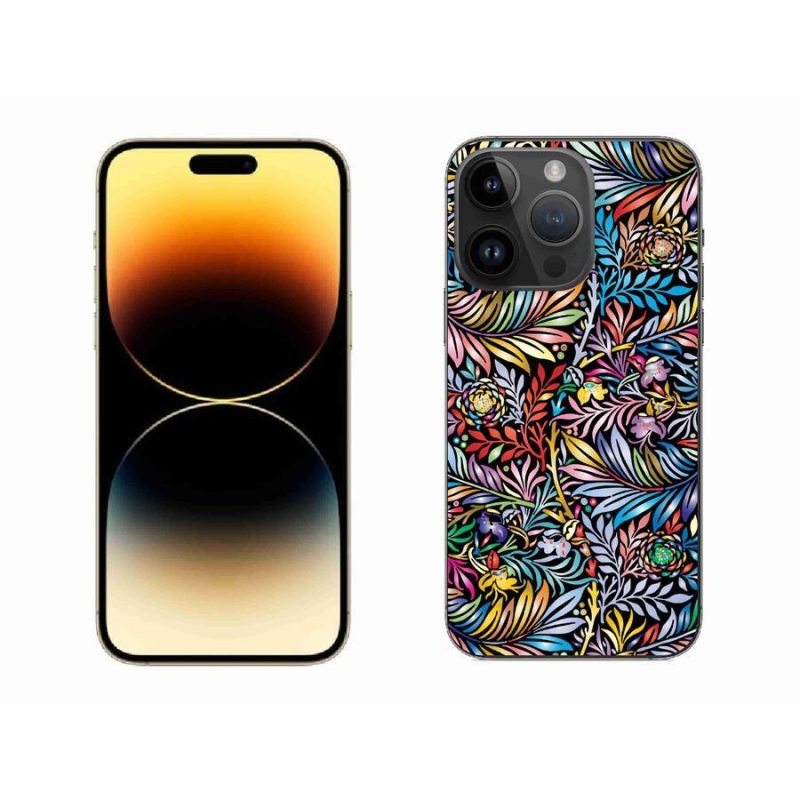 Gelový kryt mmCase na mobil iPhone 14 Pro Max 6.7 - květiny 5