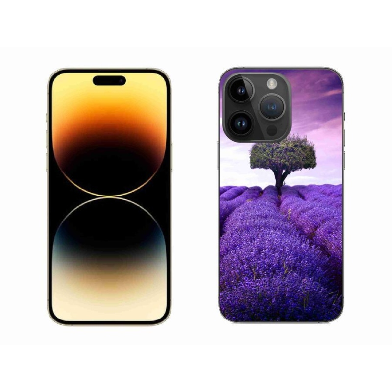 Gelový kryt mmCase na mobil iPhone 14 Pro Max 6.7 - levandulová louka