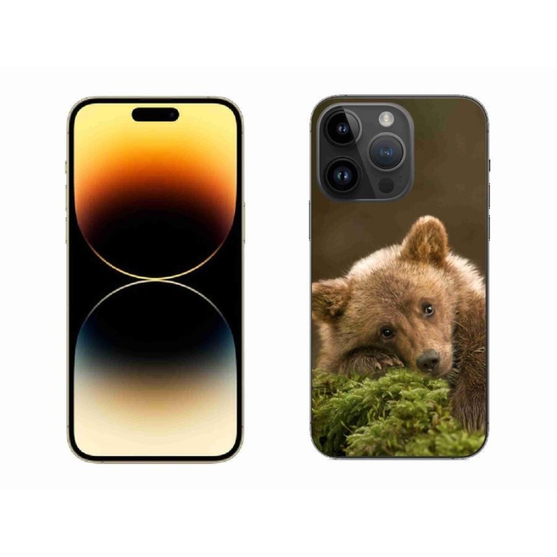 Gelový kryt mmCase na mobil iPhone 14 Pro Max 6.7 - medvěd