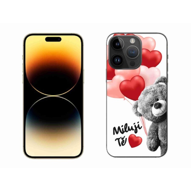 Gelový kryt mmCase na mobil iPhone 14 Pro Max 6.7 - miluji Tě