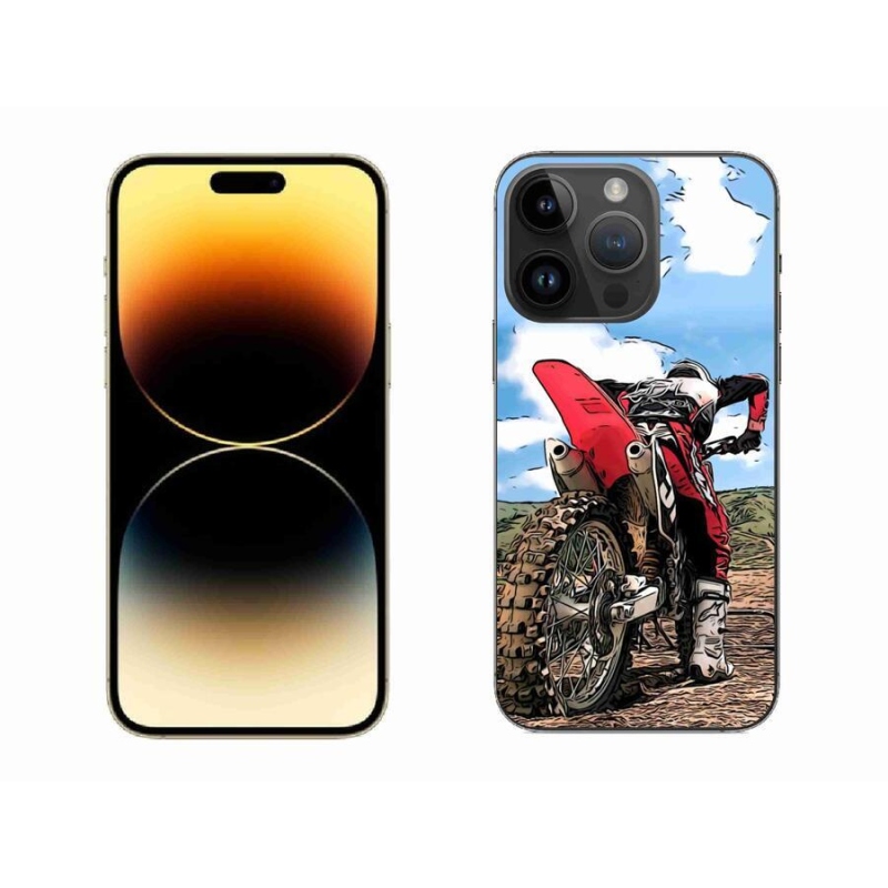 Gelový kryt mmCase na mobil iPhone 14 Pro Max 6.7 - moto