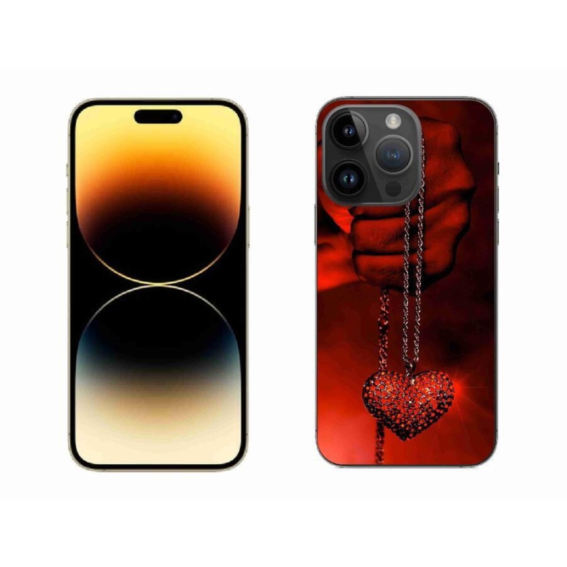 Gelový kryt mmCase na mobil iPhone 14 Pro Max 6.7 - náhrdelník