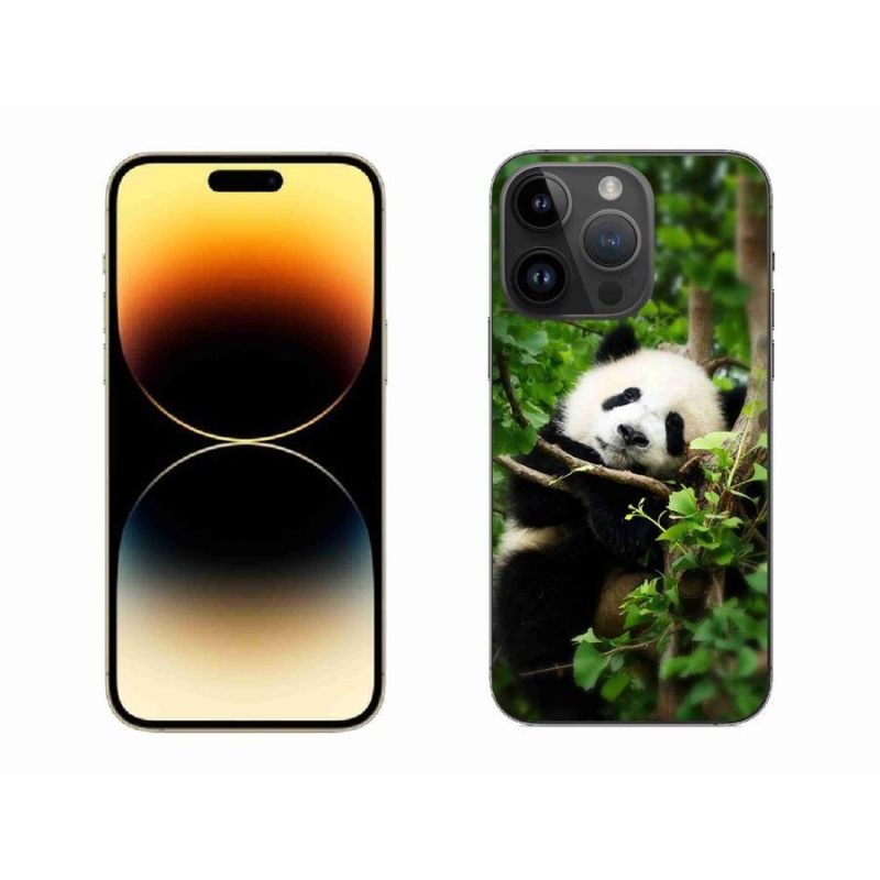 Gelový kryt mmCase na mobil iPhone 14 Pro Max 6.7 - panda