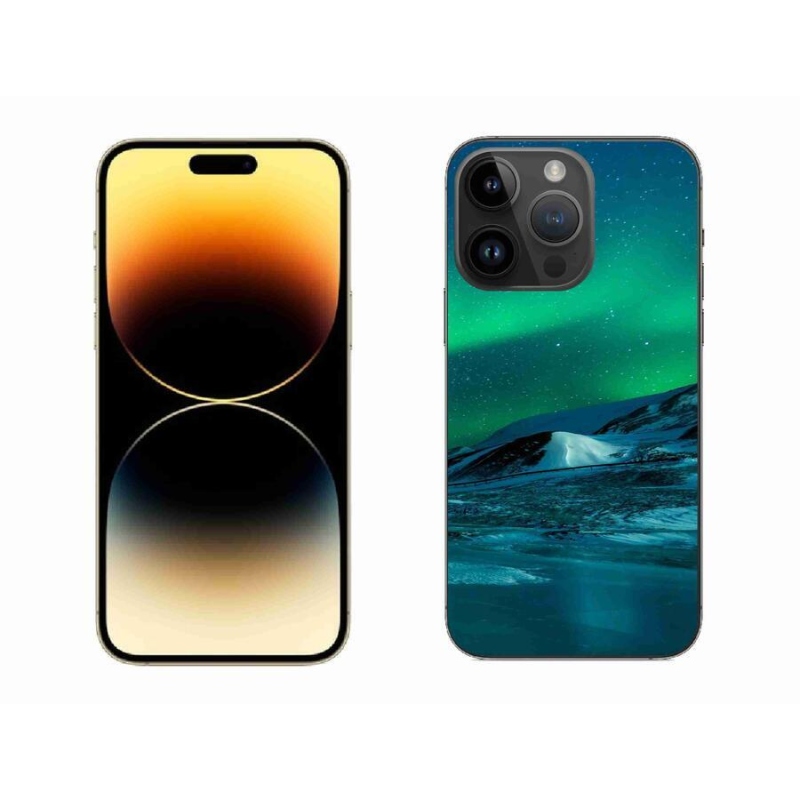 Gelový kryt mmCase na mobil iPhone 14 Pro Max 6.7 - polární záře