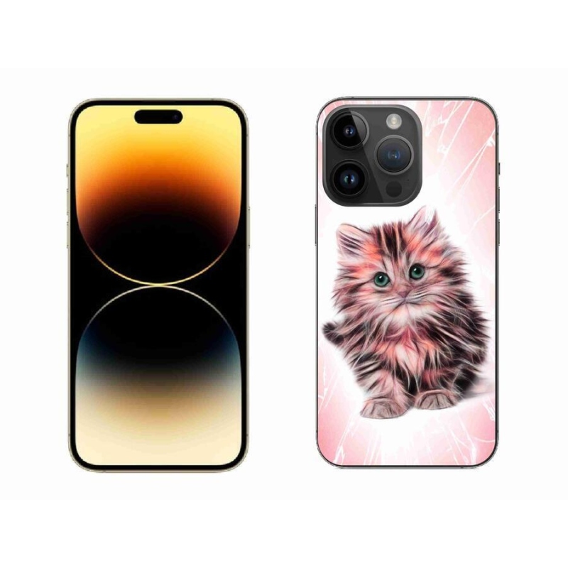Gelový kryt mmCase na mobil iPhone 14 Pro Max 6.7 - roztomilé kotě