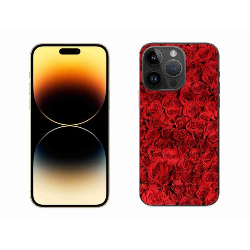Gelový kryt mmCase na mobil iPhone 14 Pro Max 6.7 - růže
