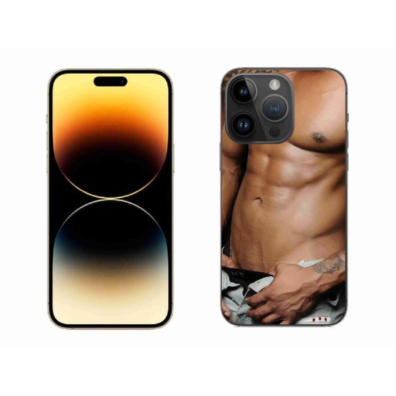 Gelový kryt mmCase na mobil iPhone 14 Pro Max 6.7 - sexy muž