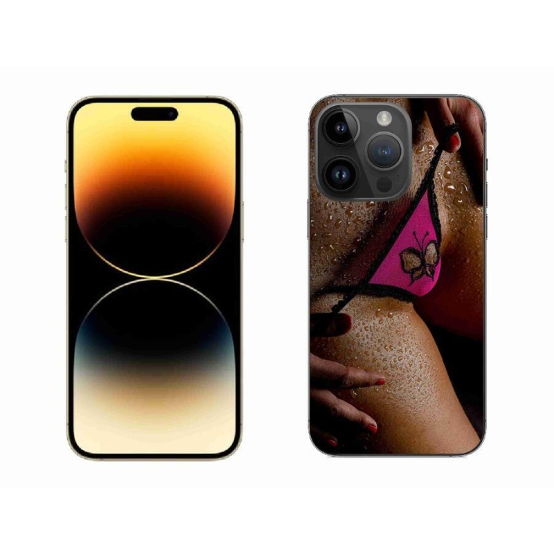 Gelový kryt mmCase na mobil iPhone 14 Pro Max 6.7 - sexy žena
