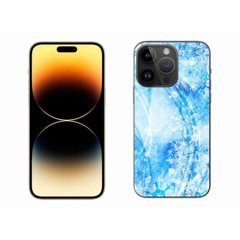 Gelový kryt mmCase na mobil iPhone 14 Pro Max 6.7 - sněhové vločky