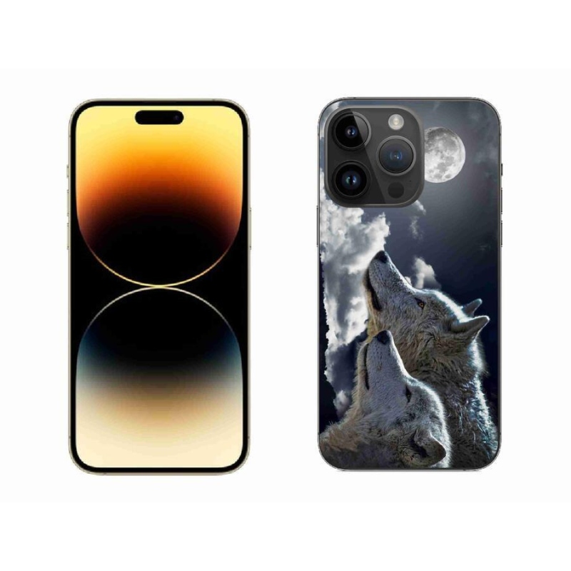 Gelový kryt mmCase na mobil iPhone 14 Pro Max 6.7 - vlci