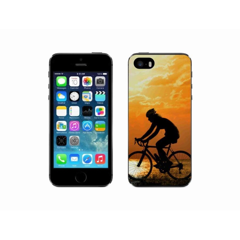 Gelový kryt mmCase na mobil iPhone 5/5s - cyklovýlet