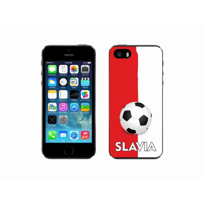Gelový kryt mmCase na mobil iPhone 5/5s - fotbal 2