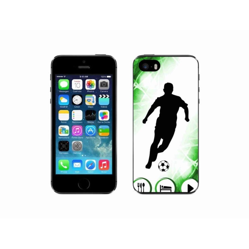 Gelový kryt mmCase na mobil iPhone 5/5s - fotbalista