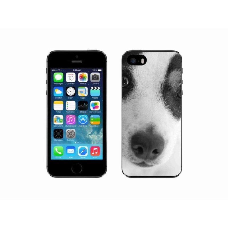 Gelový kryt mmCase na mobil iPhone 5/5s - pes