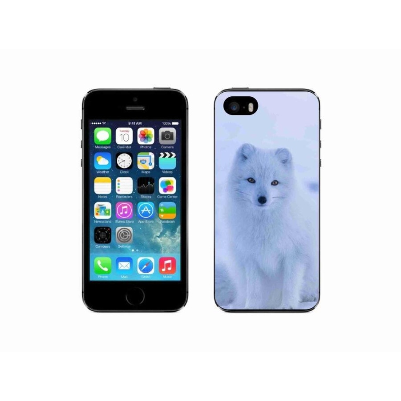 Gelový kryt mmCase na mobil iPhone 5/5s - polární liška