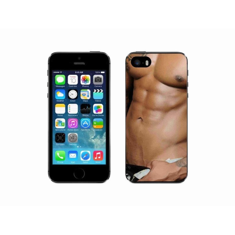 Gelový kryt mmCase na mobil iPhone 5/5s - sexy muž