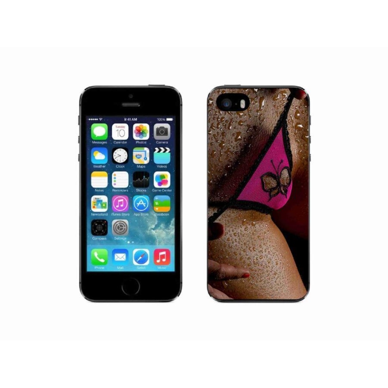 Gelový kryt mmCase na mobil iPhone 5/5s - sexy žena