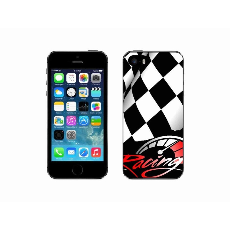 Gelový kryt mmCase na mobil iPhone 5/5s - závodění