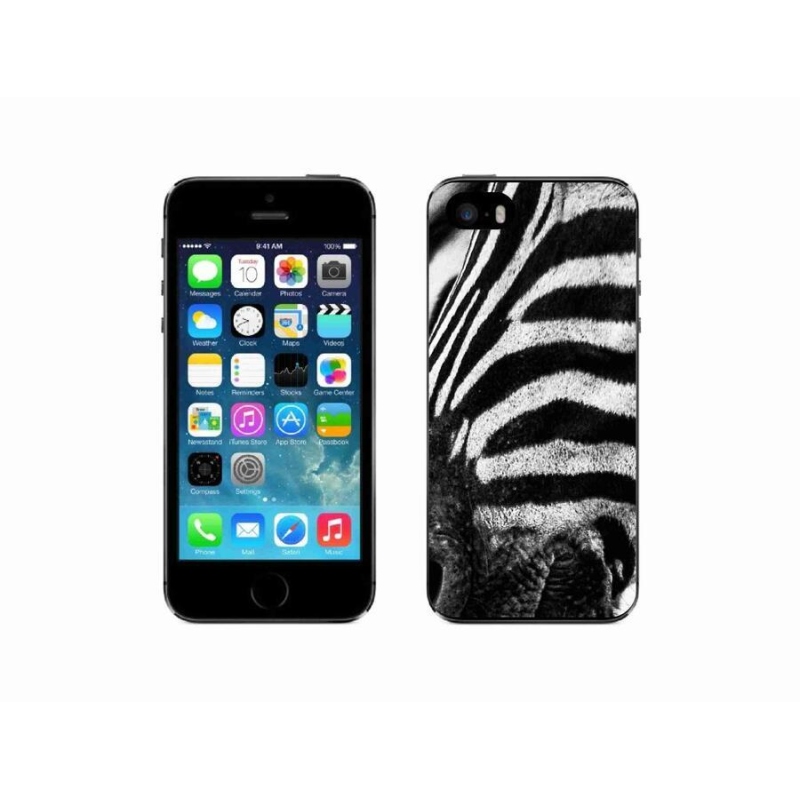 Gelový kryt mmCase na mobil iPhone 5/5s - zebra