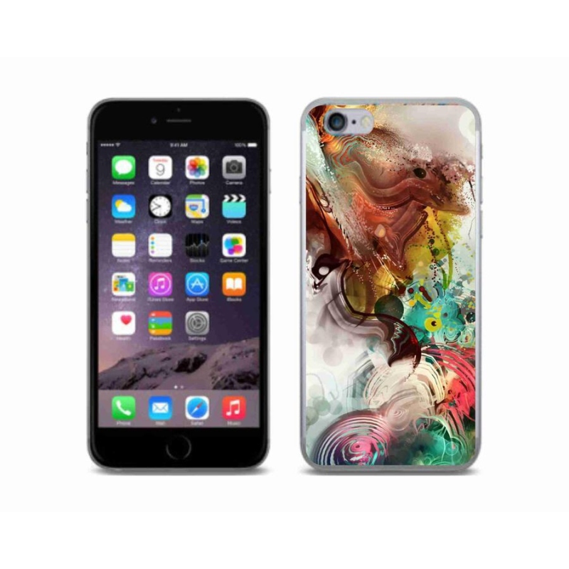 Gelový kryt mmCase na mobil iPhone 6/6S - abstrakt 1