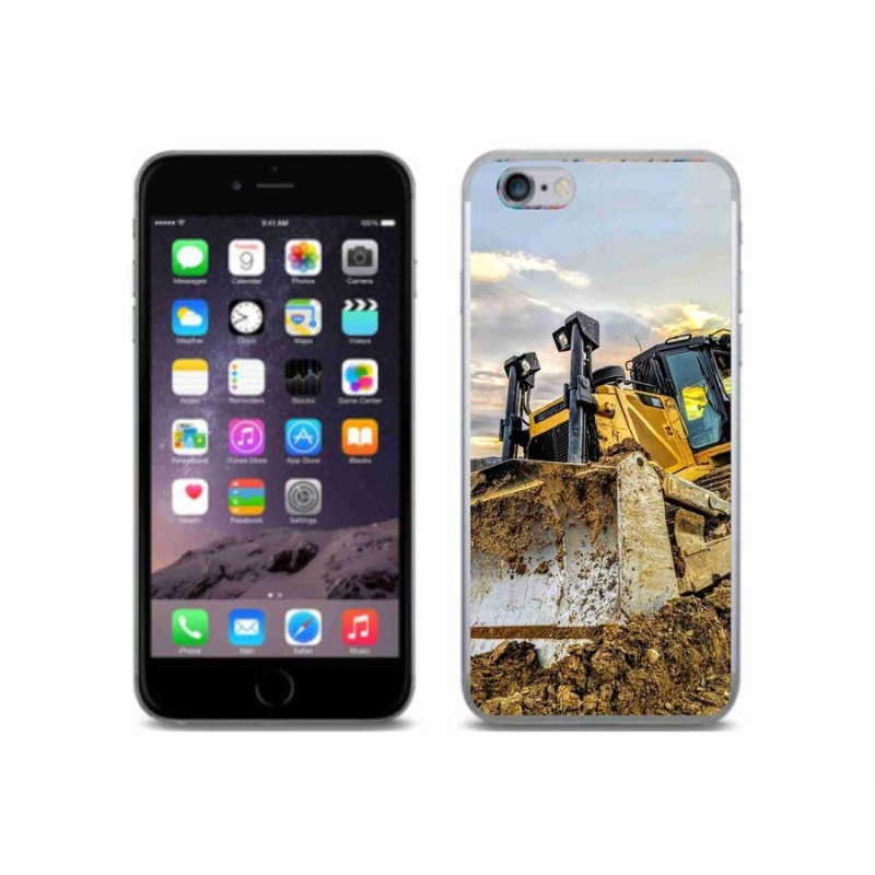 Gelový kryt mmCase na mobil iPhone 6/6S - bagr