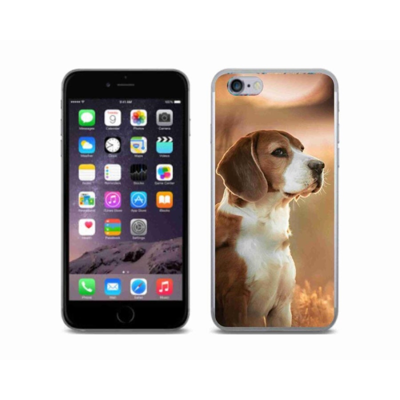 Gelový kryt mmCase na mobil iPhone 6/6S - bígl