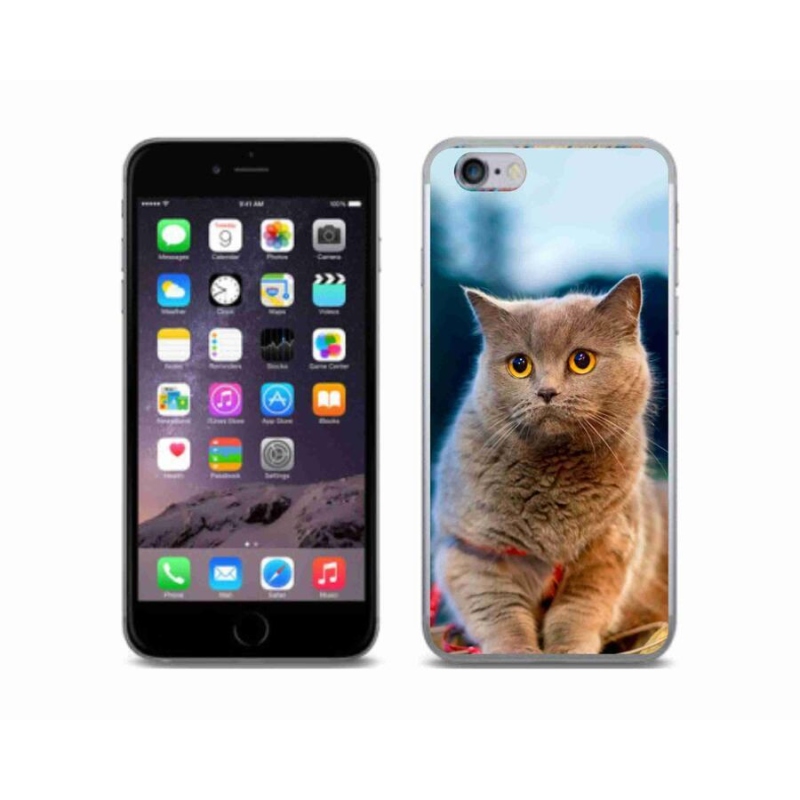 Gelový kryt mmCase na mobil iPhone 6/6S - britská modrá 2
